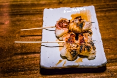 Bacon Wrapped Mochi (Bekon-Mochi) Kushi - Ippuku, Berkeley, CA