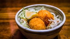 Dungeness Crab Croquettes (Kani Korokke) - Ippuku, Berkeley, CA